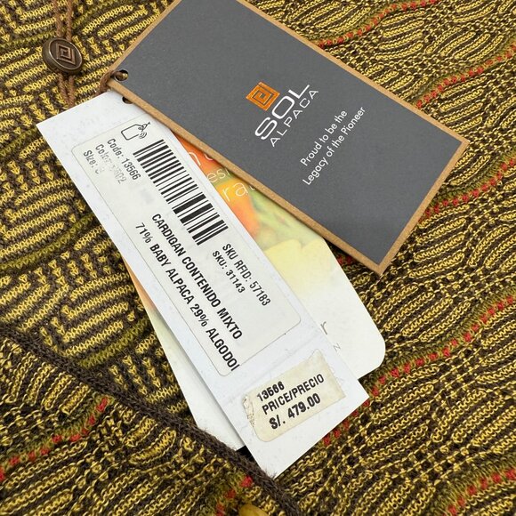 SOL ALPACA NWT Lightweight Cardigan purchased in Peru - Picture 4 of 13